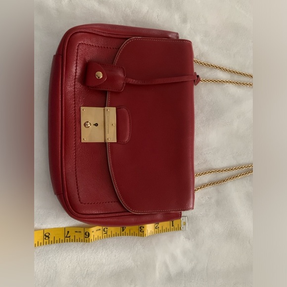 Marc Jacobs purse with red leather and golden chain straps *EUC* made in Italy - Picture 7 of 15